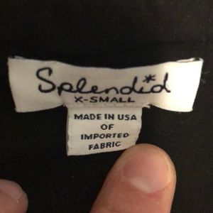 Splendid black button down